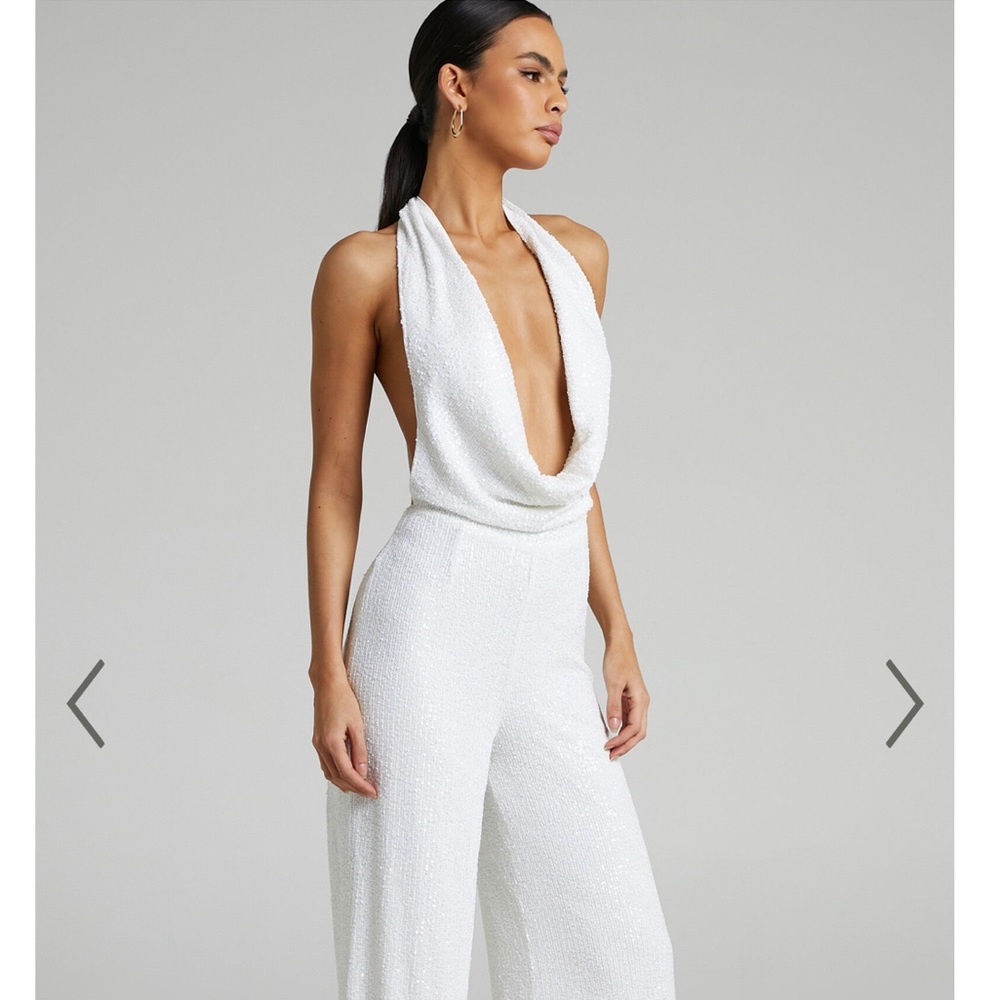 Showpo Backless Wide Leg Jumpsuit